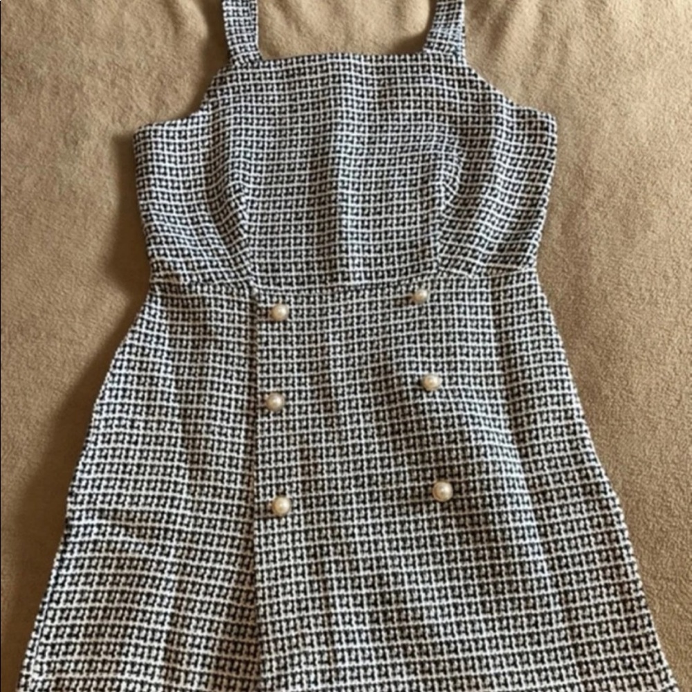 tweed plaid romper